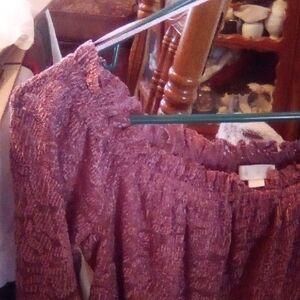 Elegant Off-Shoulder Blouse - Purple